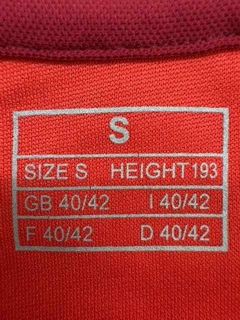 Adidas Men's Red Soccer Jersey S Short Sleeve Recycled Polyester