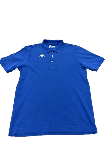 Kappa Men's Blue Cotton Polo Shirt Medium Short Sleeve Casual