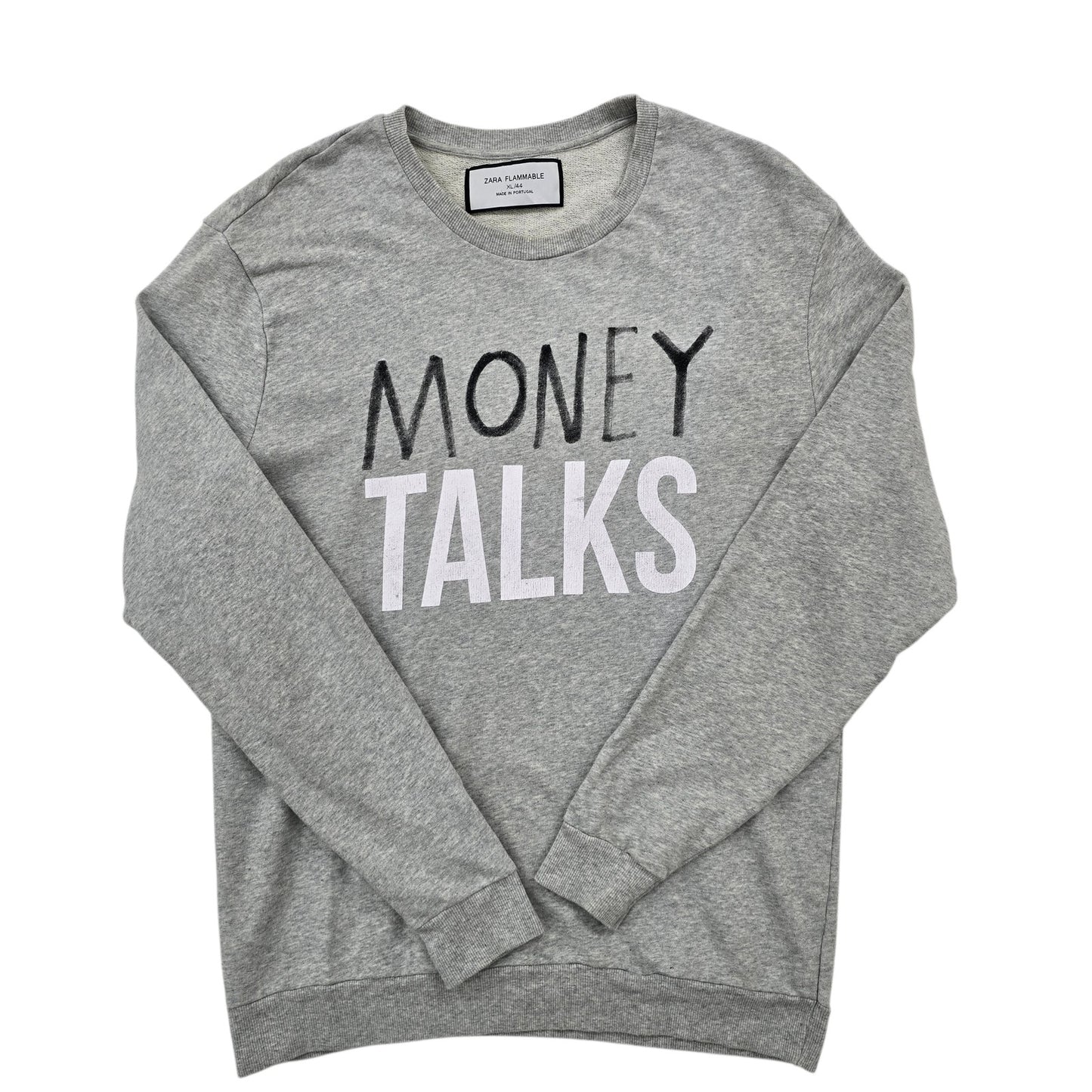 Zara Men Gray Sweatshirt size XL product image 1