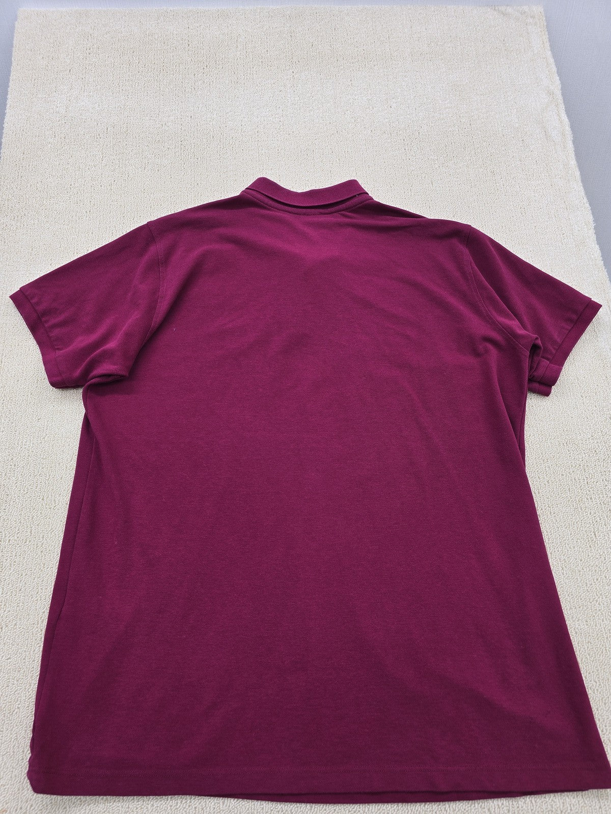 Lacoste Men's Polo Shirt Size 6 Maroon Short Sleeve Cotton