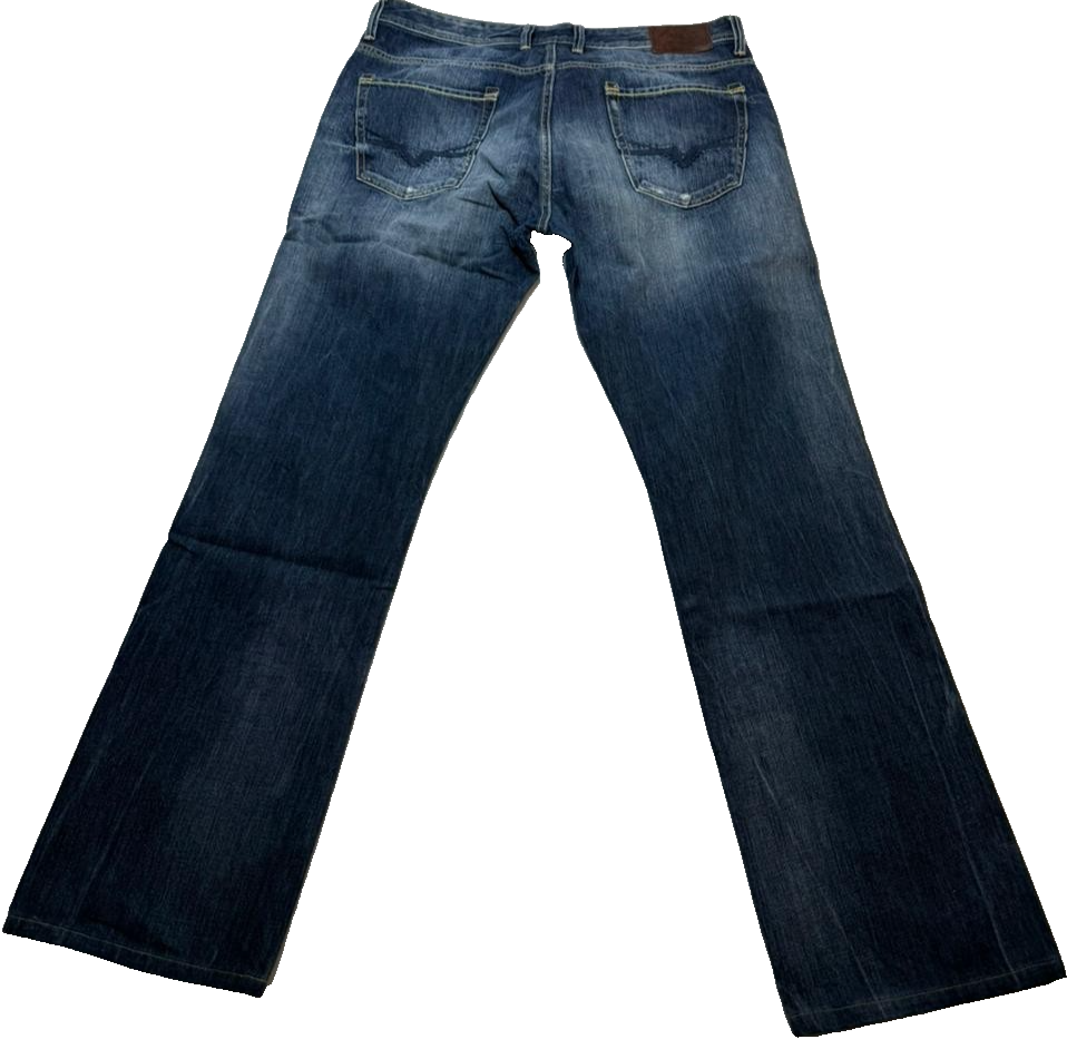 Guess Rebel Regular Straight Denim Men'S Blue Jeans Cotton Casual Pants Size 33
