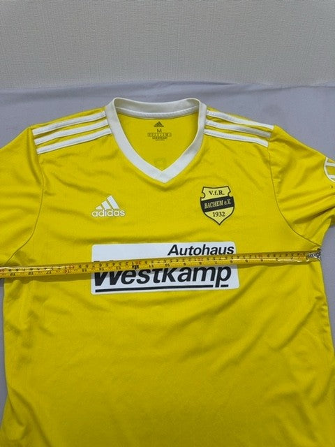 Adidas Men's Yellow AEROREADY V-Neck Jersey Size M