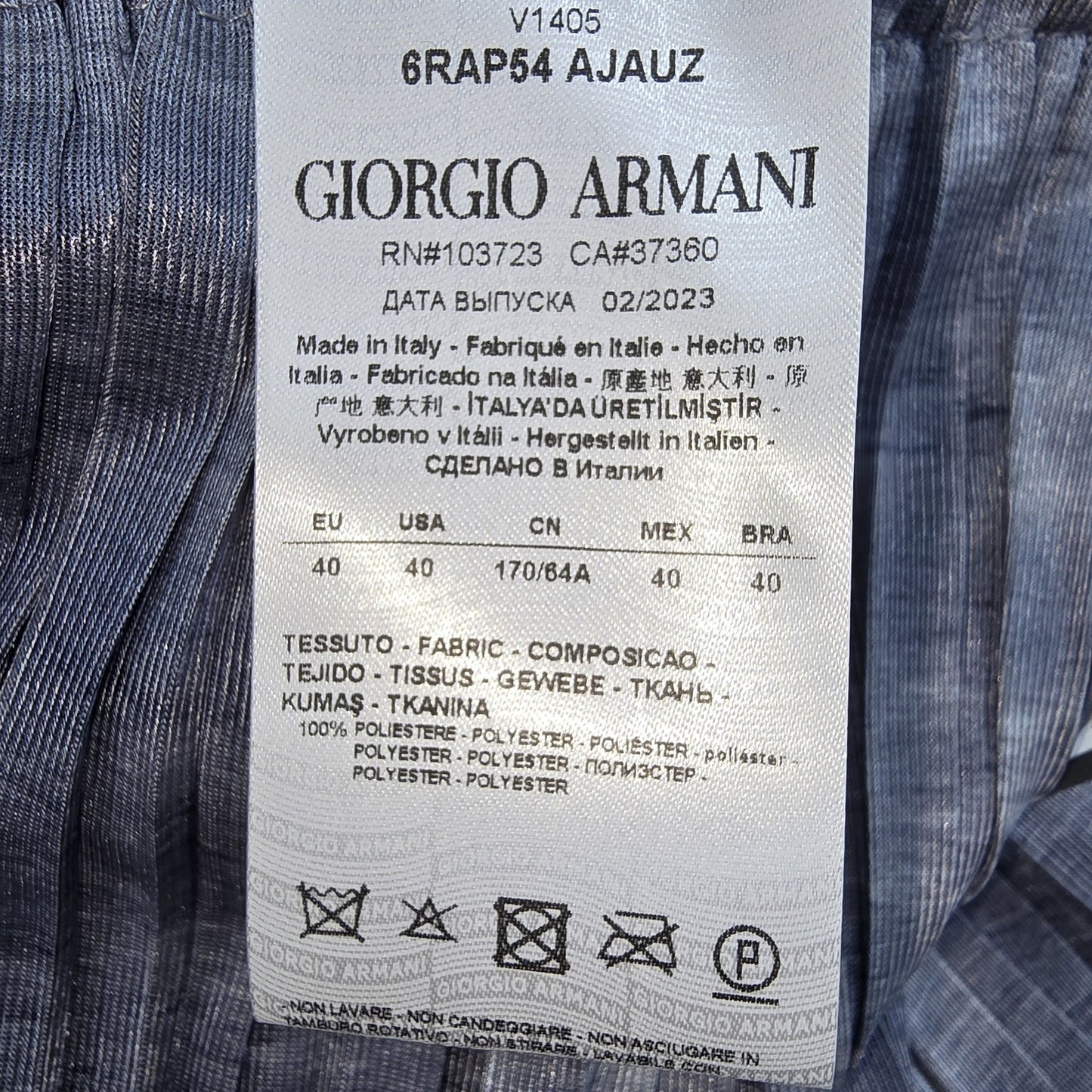 Giorgio Armani Women Blue Pants size 40 product image 4