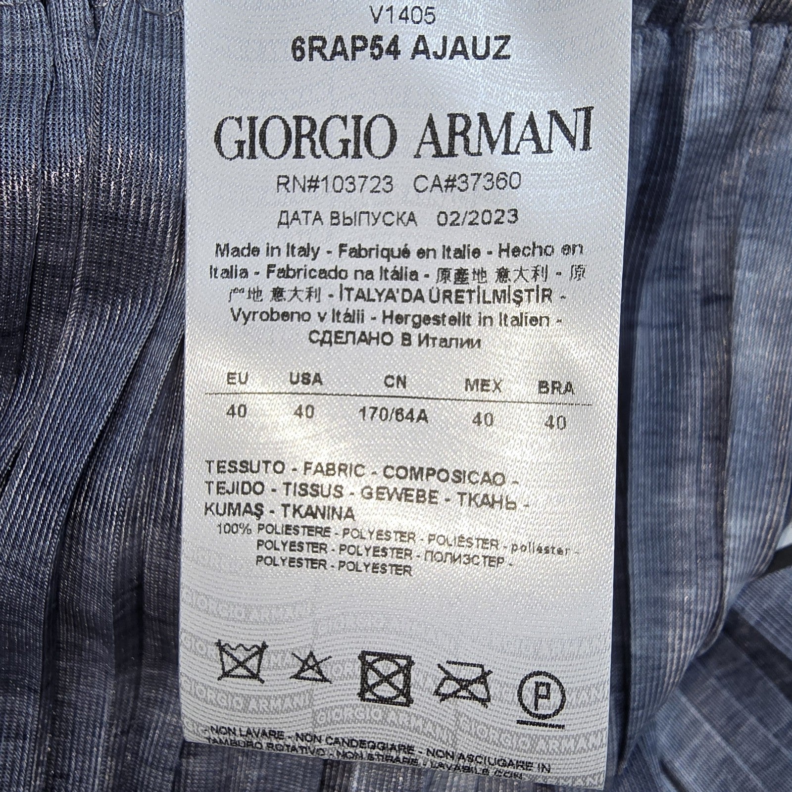 Giorgio Armani Women Blue Pants size 40 product image 4