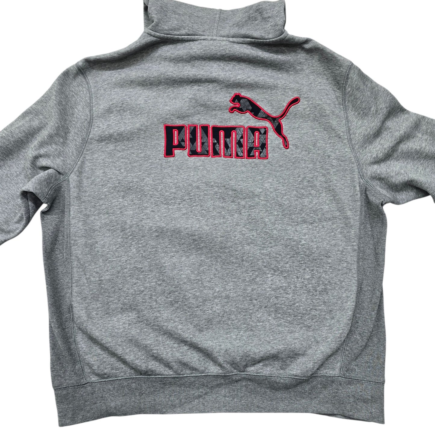 Puma Men's Heather Gray Zip-Up Hoodie Size L