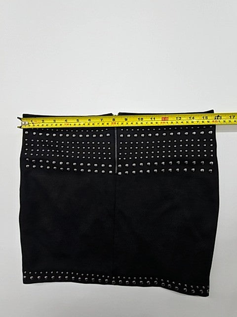 Pepe Jeans Women's Black Studded Denim Crop Top Size S