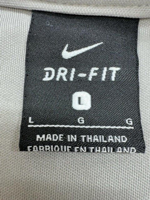 Nike Men's L Grey/White Dri-FIT Color Block T-Shirt