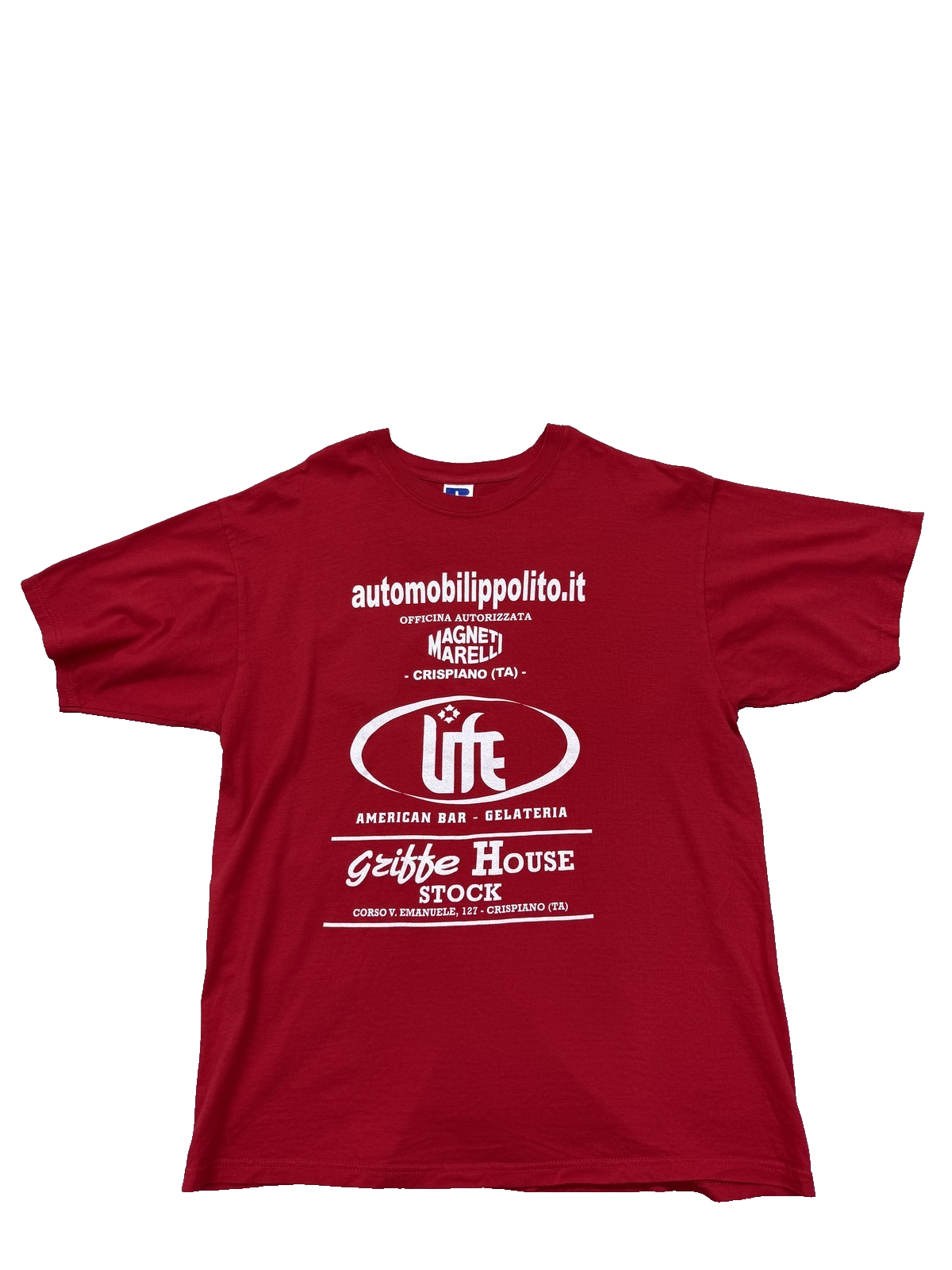 Russell ZT150 Red L Short Sleeve Crewneck T-Shirt Unisex Adult