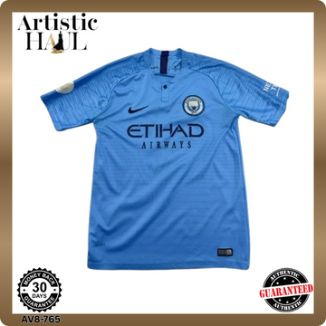 Nike Men's M Blue Dri-FIT Jersey Short Sleeve Crew 2018 Thailand