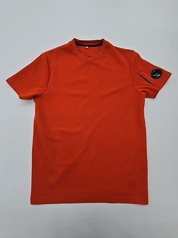 C.P. Company Men Orange Logo Patch Pocket T-Shirt Size S Regular