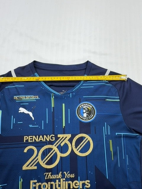 Puma Men's Blue Penang FC Home Jersey Short Sleeve M Drycell