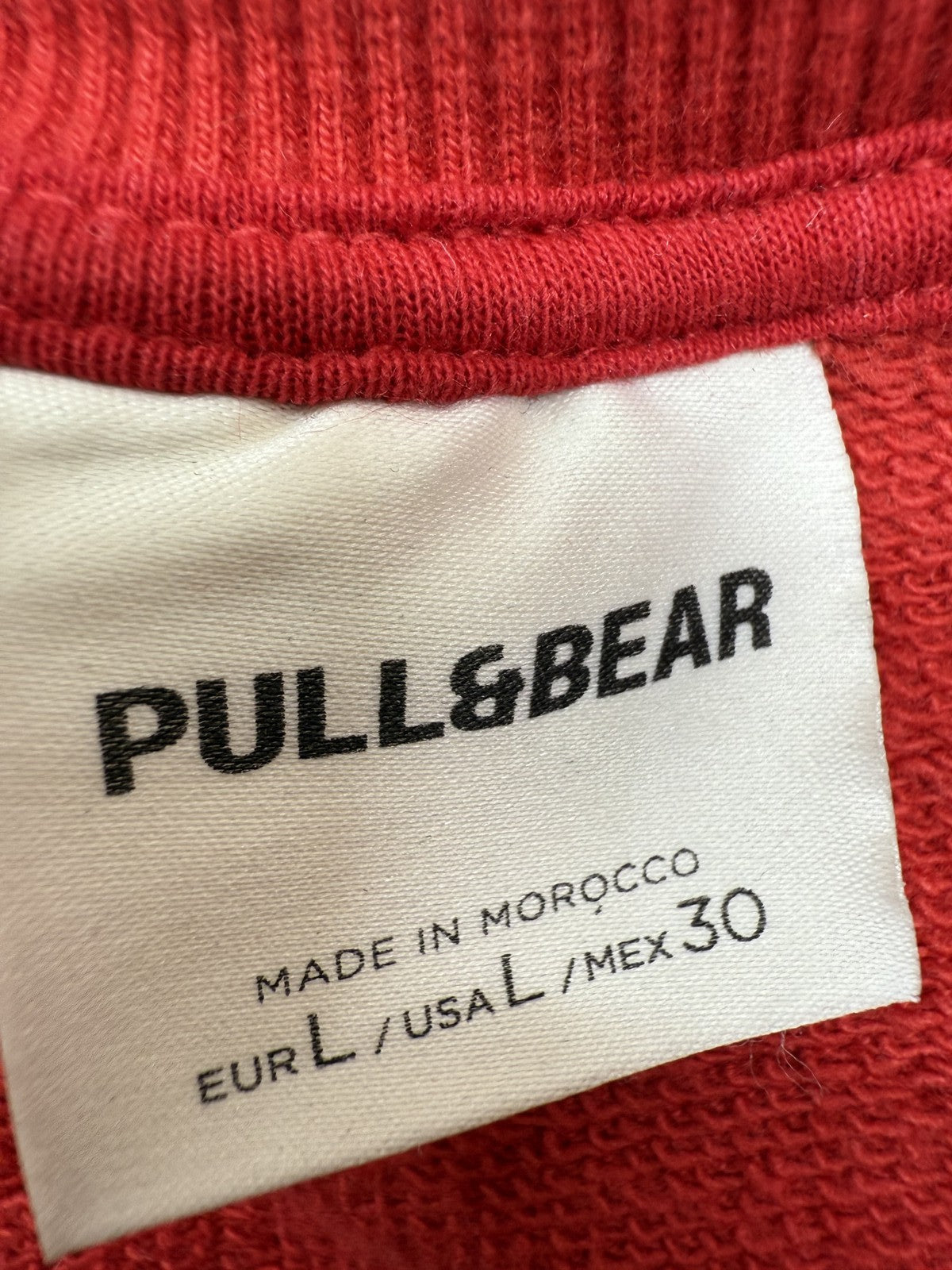 Pull&Bear NFL Chiefs Red Crewneck Sweatshirt L Graphic Print