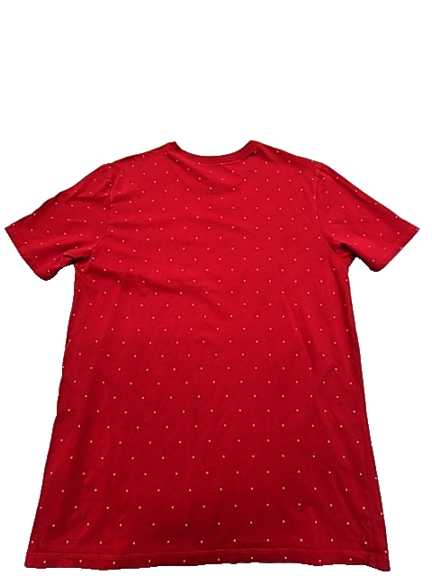 Nike Men's Red Polka Dot The Nike Tee T-Shirt L Athletic Fit Pocket