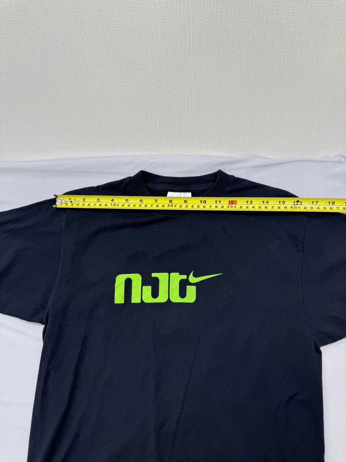 Nike NRG Logo Black Graphic T-Shirt XL Men Cotton Short Sleeve