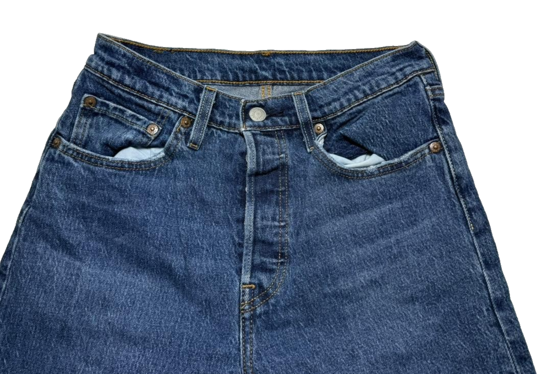Levi Strauss & Co Men's Classic Blue Denim Jeans - Straight Leg, Size 26