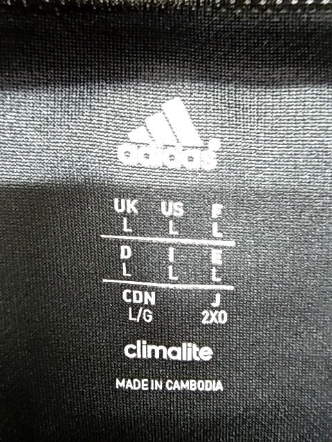 Adidas Men's Black Climacool Jersey Size L