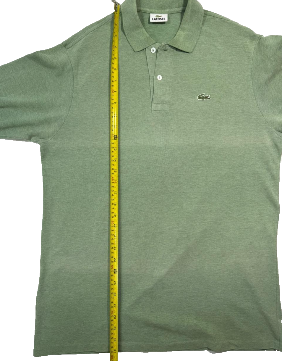 Lacoste Men's Classic Long-Sleeved Pique Polo Shirt In Green - Size S