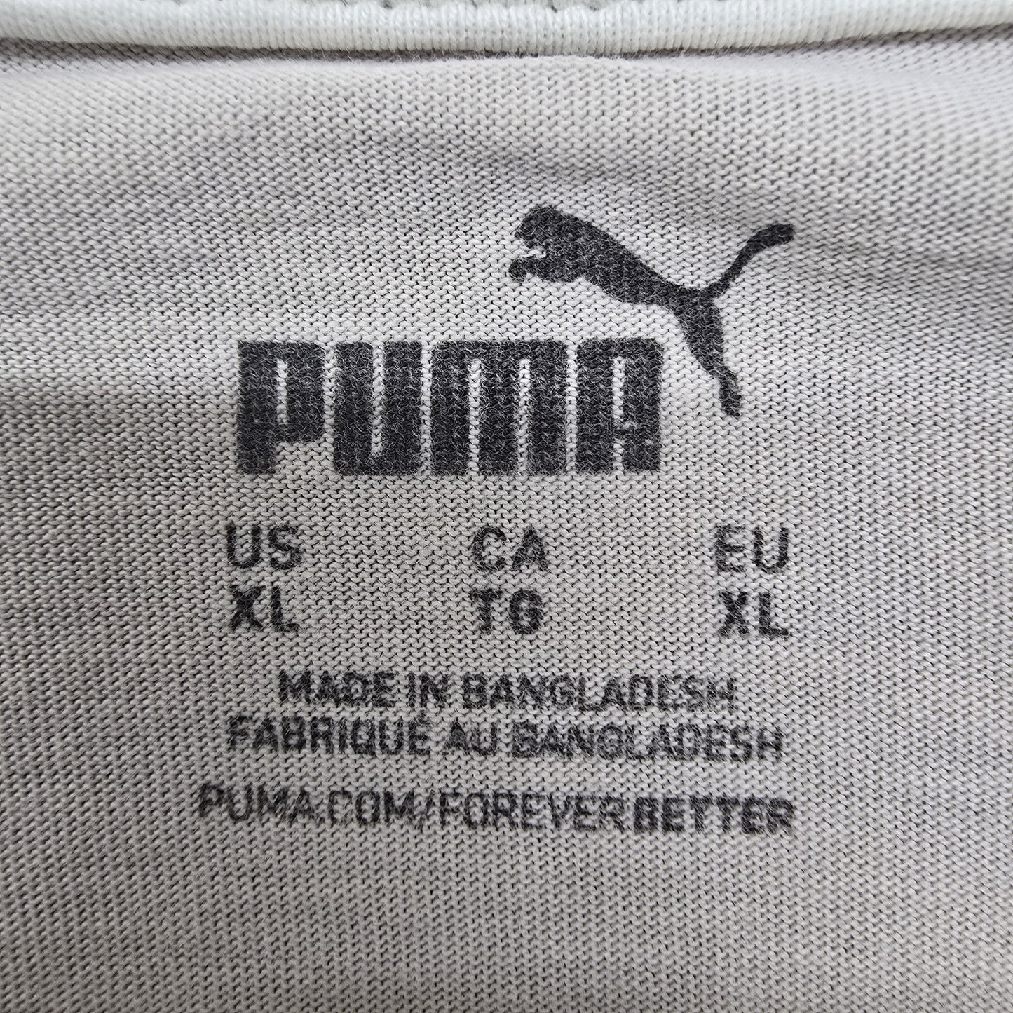 PUMA Men's White Color Block Graphic Tee XL