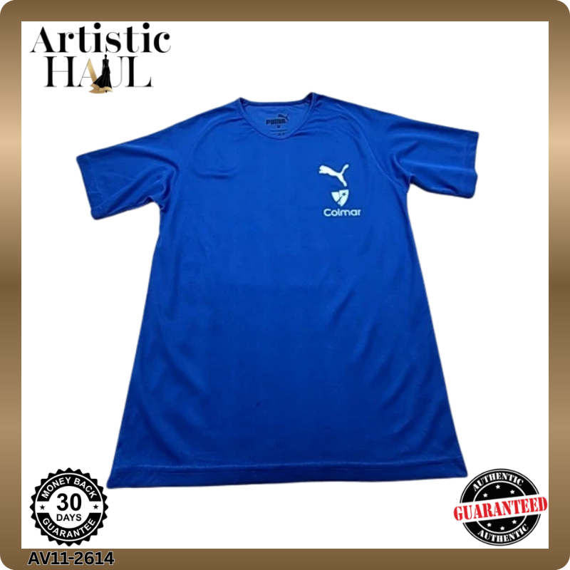 Puma Men's Navy Marathon Graphic T-Shirt Size M Relaxed Fit