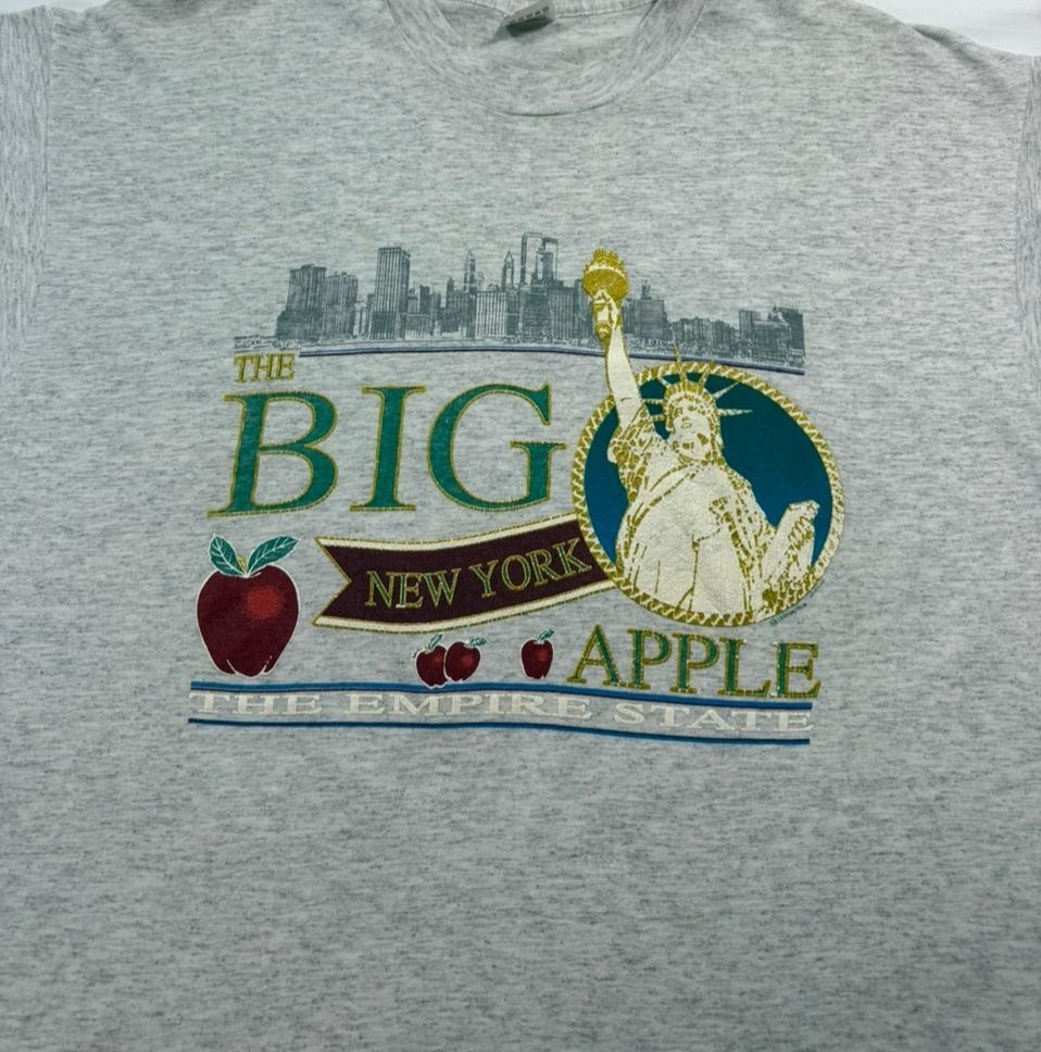 Fruit Of The Loom Big New York Apple T-Shirt | The Empire State | S/XL | Unisex