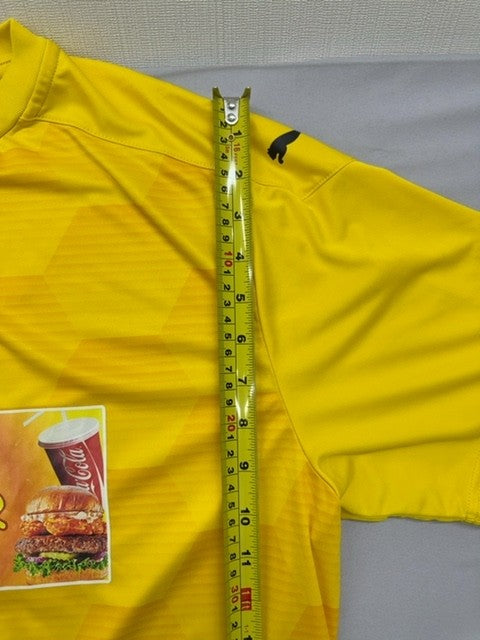 Puma Men's Soccer Jersey Yellow XXL Short Sleeve