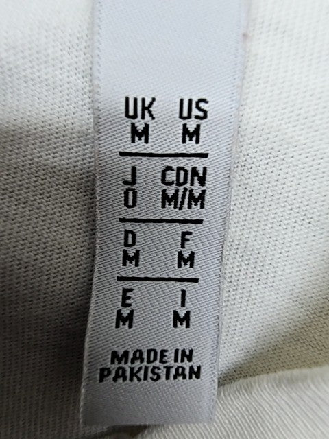 Adidas Originals Men's White Stripe 3-Stripes T-Shirt M Cotton