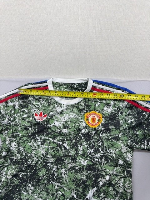 Adidas Green Camo Soccer Jersey L Short Sleeve Crewneck Unisex