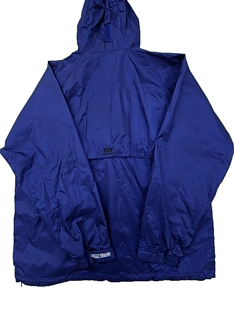 Helly Hansen Men's Navy L Waterproof Rain Jacket Hood Workwear