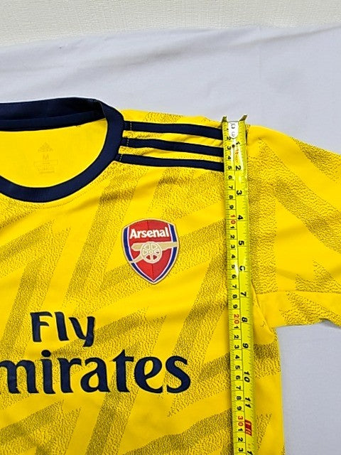 Adidas Men's Yellow Arsenal Jersey M Short Sleeve Zigzag Moisture Wicking