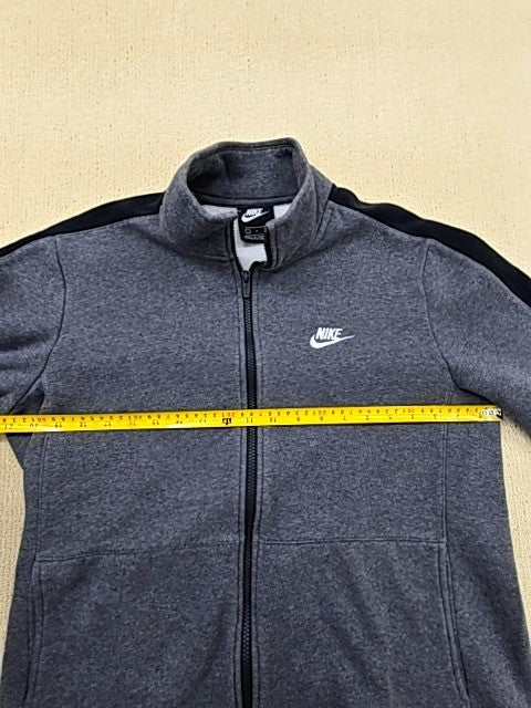 Nike Full Zip Fleece Hoodie L Grey Unisex Adult
