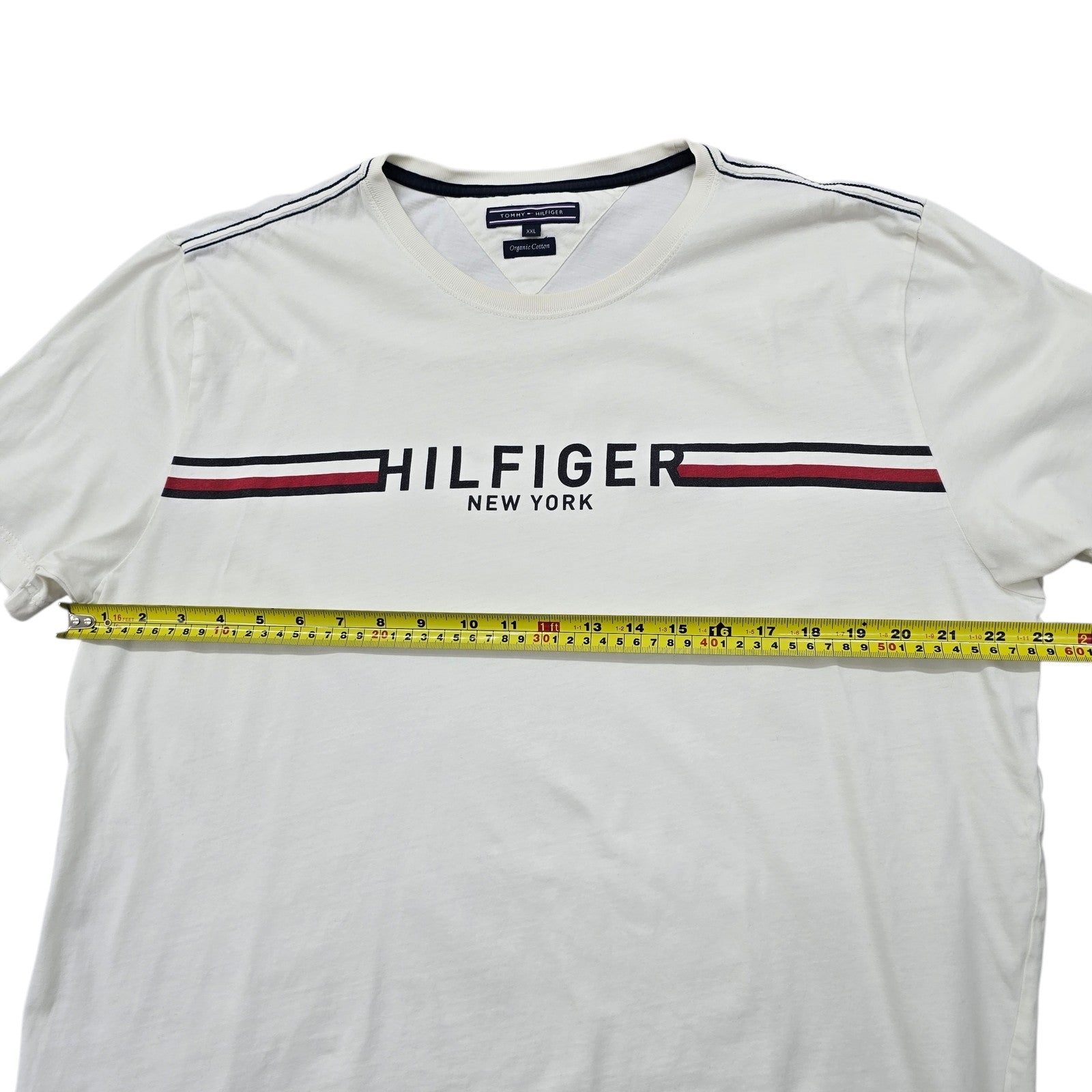 Tommy Hilfiger Men White T-Shirt size XXL product image 7