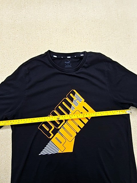 Puma Men's Black Crew Neck Short Sleeve T-Shirt Size M