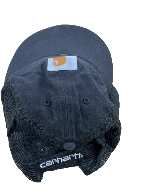 Carhartt Men's Black Mesh Back Snapback Hat One Size Fits All