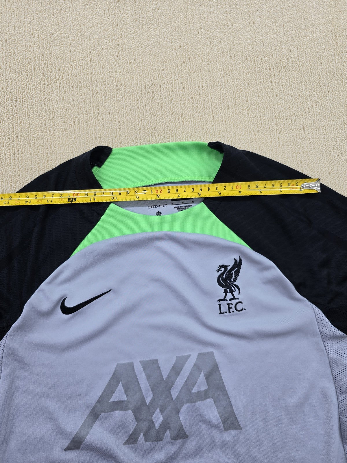Nike Liverpool FC Dri-FIT Slim Fit Training T-Shirt M Grey