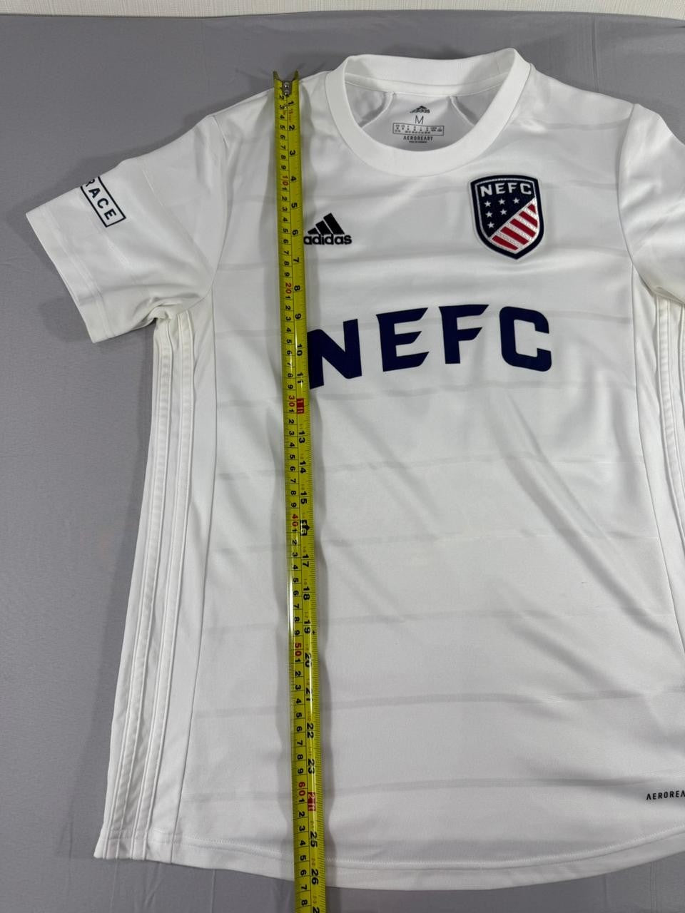 Adidas NEFC Home Football Shirt White Men Medium