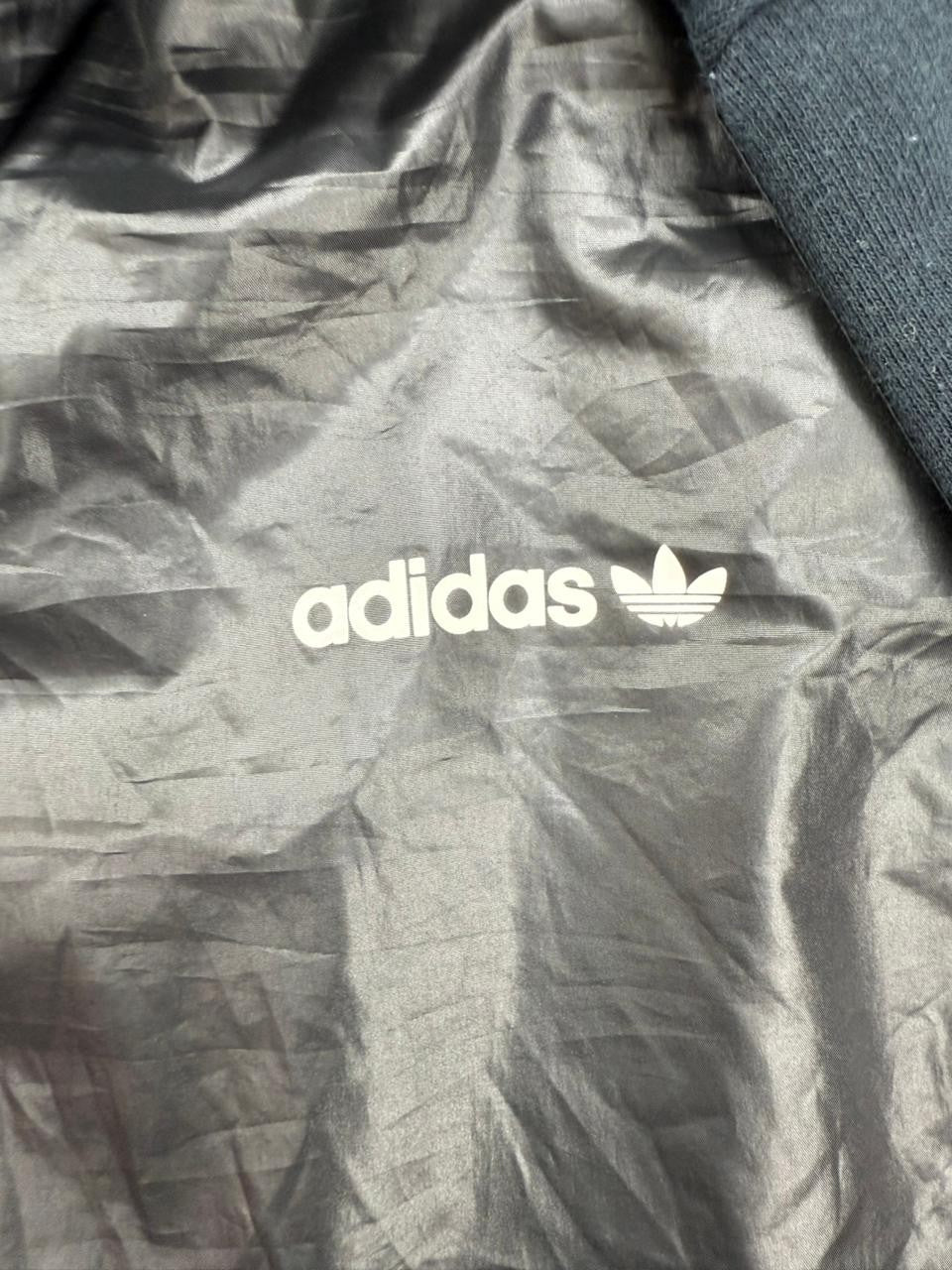 Adidas Men's 3 Stripes Black Track Jacket M Full Zip Long Sleeve