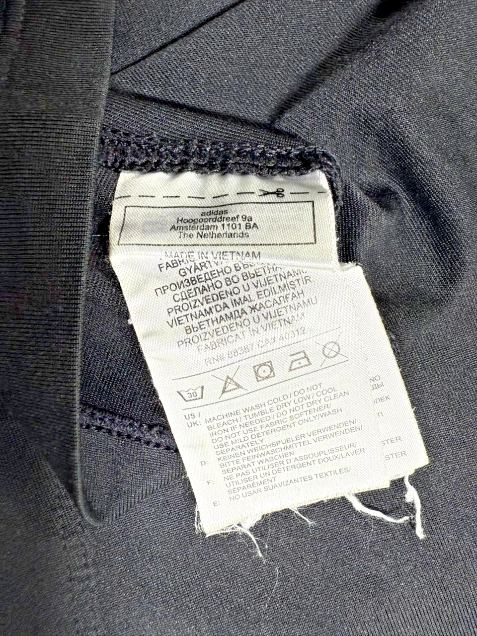 Adidas Own The Run T-Shirt In Black - Size 10