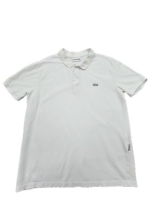 Lacoste Men's White Short Sleeve Polo Shirt Size S France Cotton