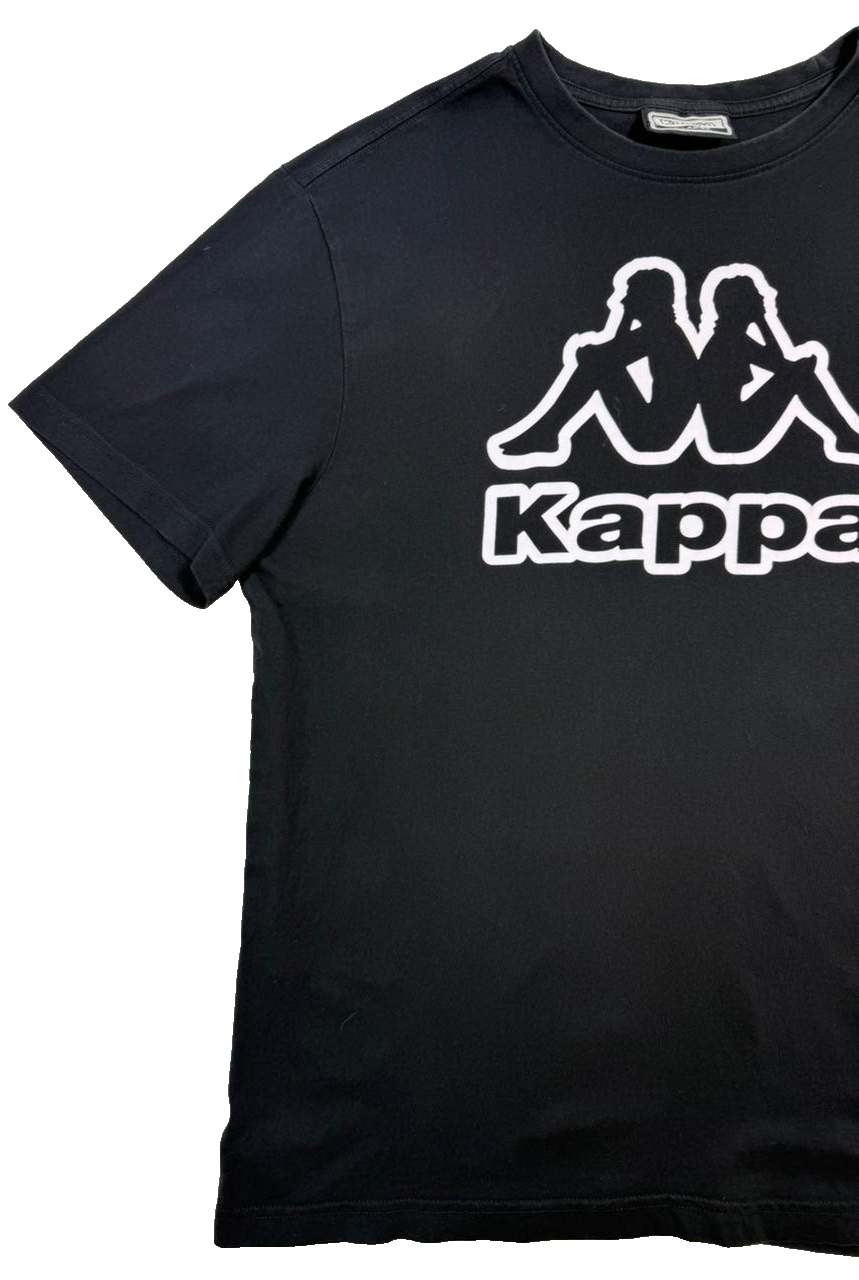 Black Kappa Authentic Logo T-Shirt - Size XL