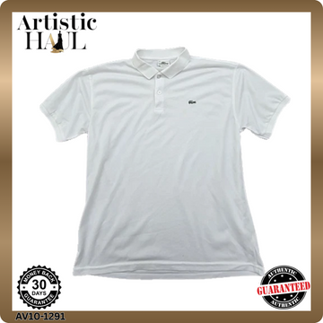 Lacoste White Short Sleeve Polo Shirt Men's Size 6 Classic Fit France