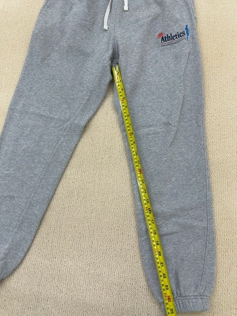 Nike Unisex Gray Fleece Sweatpants Size S Athletic Cuffed