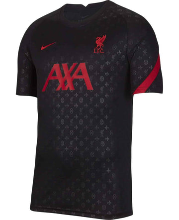 Men's Liverpool Fc Nike Black Axa Training Top Premium Monogram Design Size S