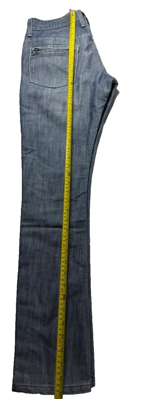 Men's Levi Strauss Light Wash Slim Straight Denim Jeans, Zip Pockets, Size 31