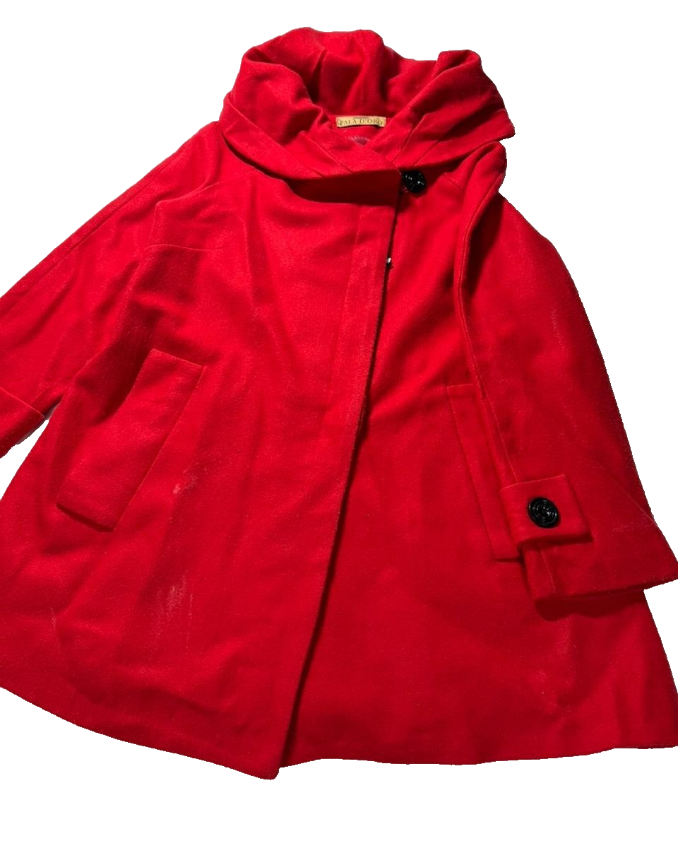 Pala D"Oro Women Coat Med-Lenght | Mohair Blend | Red | S