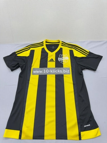 Adidas Men's Black Yellow Striped Soccer Jersey(#3) L Climacool