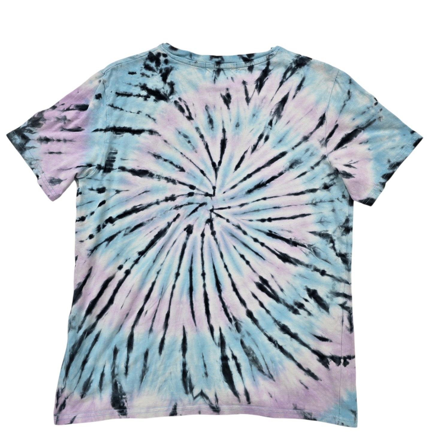 H&M Kids Tie-Dye Spiral T-Shirt Blue Pink Black Size 16/18