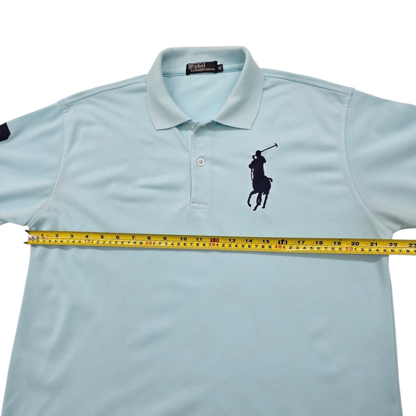 Polo Ralph Lauren Men's Light Blue Logo Polo Shirt Size M