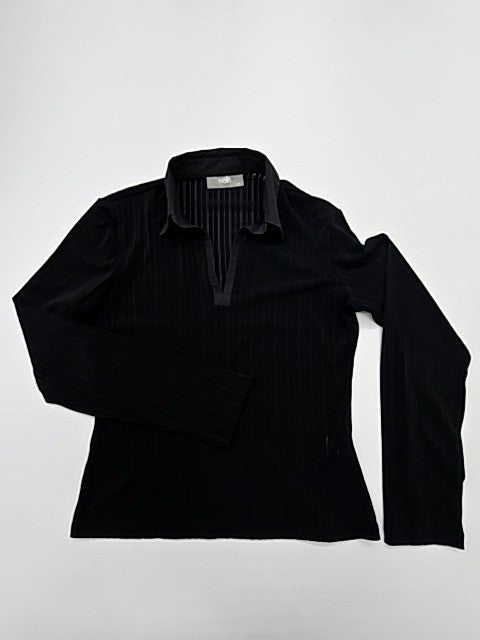 Wollis Women Black Polo Shirt size EU 42 product image 1