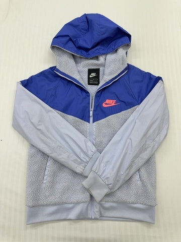 Nike Men's Tech Fleece Windrunner Jacket Blue/Grey L