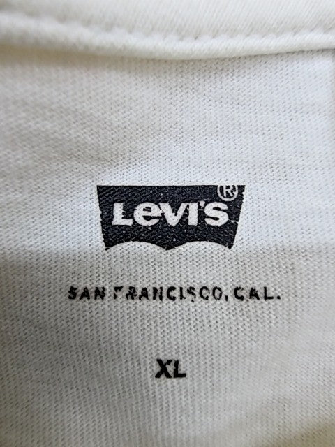 Levi's Men's XL White Short Sleeve Crewneck T-Shirt Logo